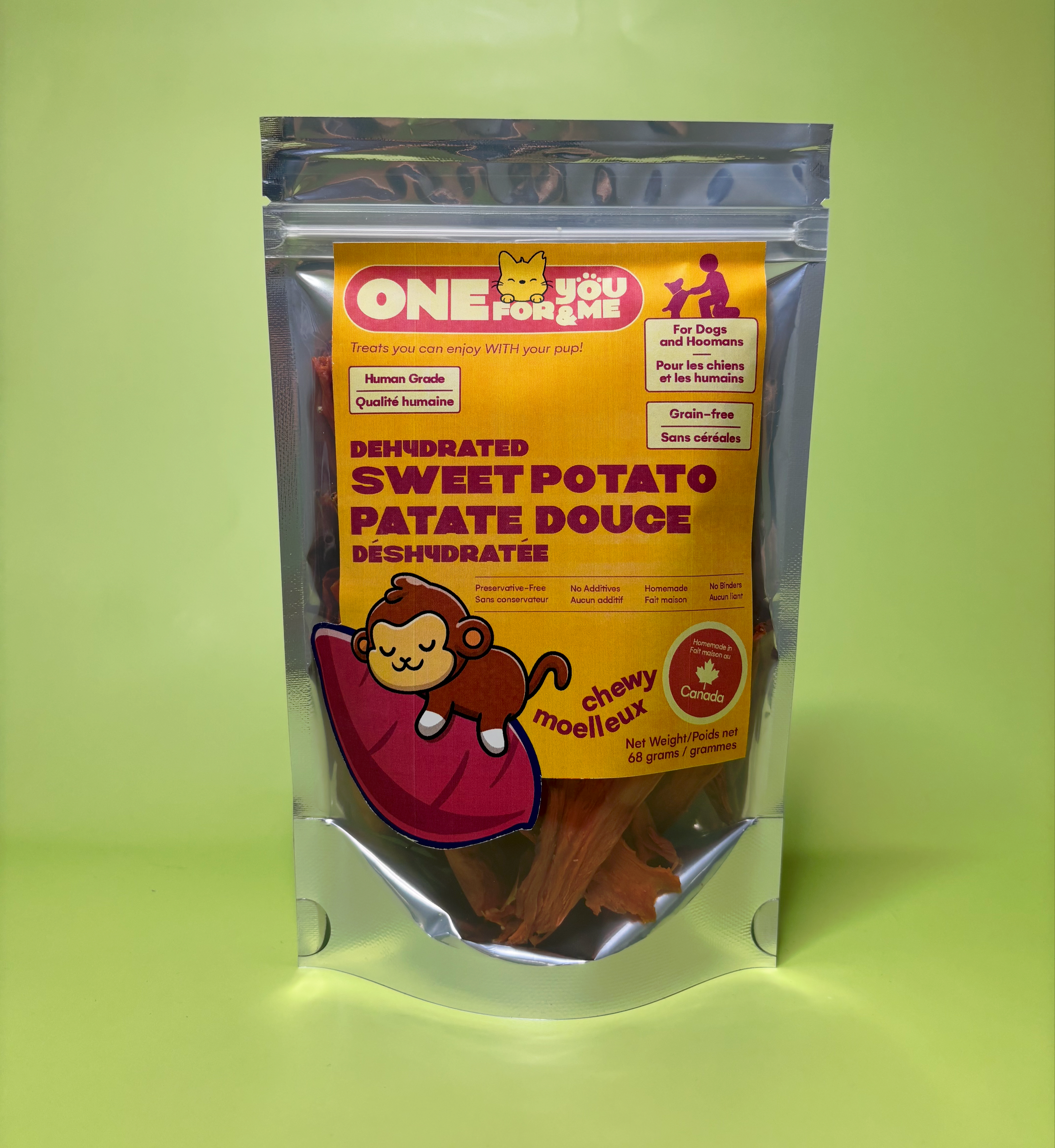 Dog and Human Friendly Sweet Potato Chews